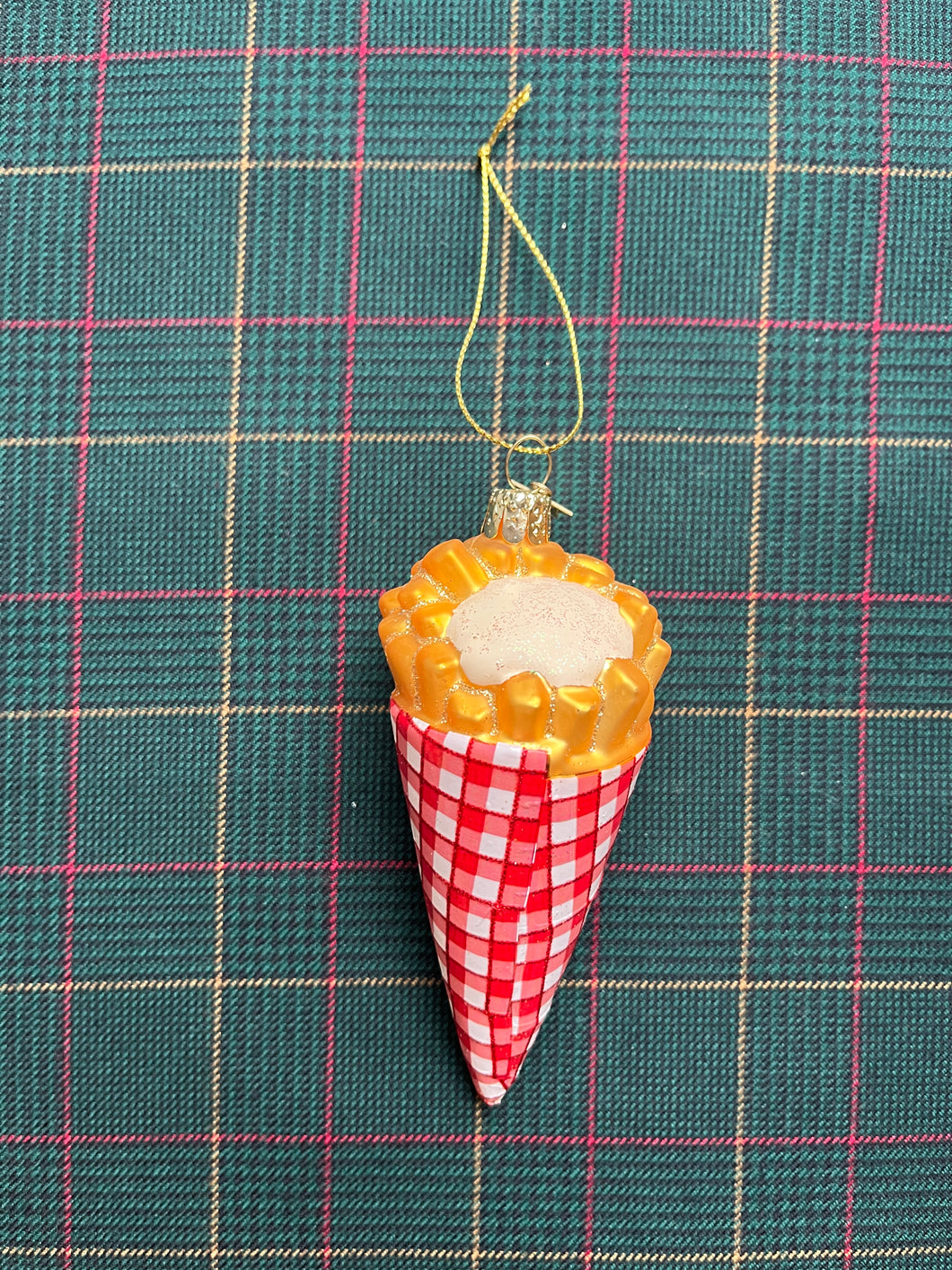 Glass Christmas Ornament ‘The Belgian Fries’