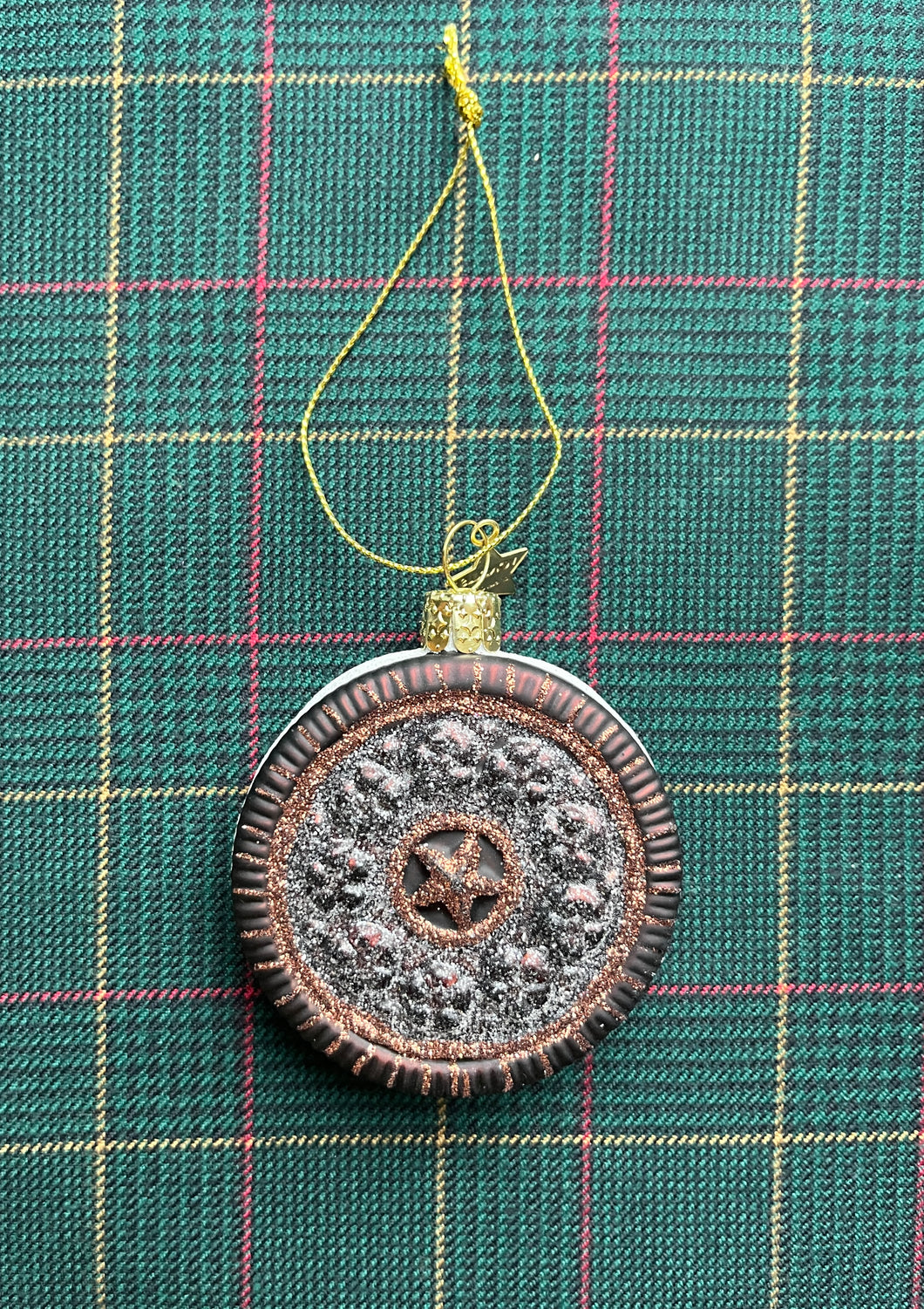 Glass Christmas Ornament ‘The Oreo Cookie’