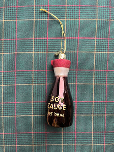 Glass Christmas Ornament ‘The Soy Sauce’