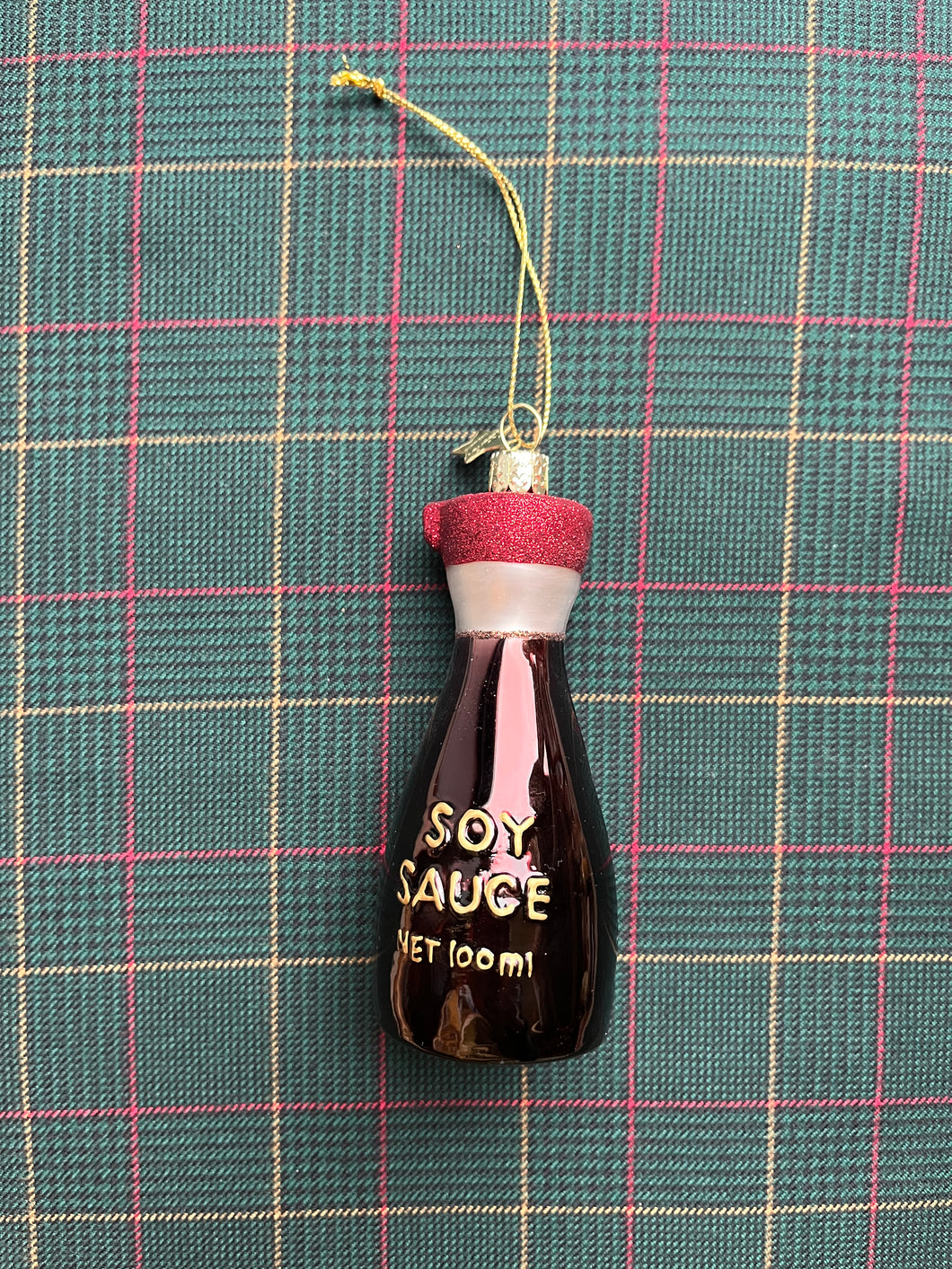 Glass Christmas Ornament ‘The Soy Sauce’