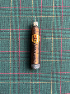 Glass Christmas Ornament "Le Cigare Brûlant"