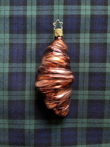 Glass Christmas Ornament "Le Croissant"